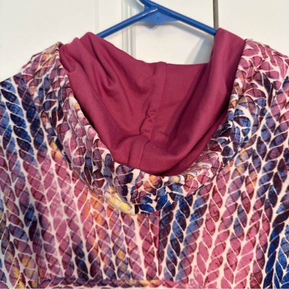 NWT LuLaRoe Small  Amber Lightweight Hoodie Unicorn Multicolor Pink - Picture 8 of 9